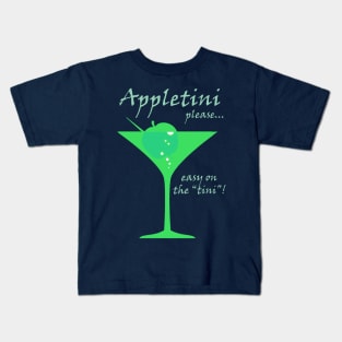 Appletini JD - Blue Kids T-Shirt